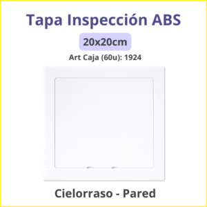 Tapa Inspección ABS 20x20cm Caja