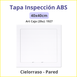 Tapa Inspección ABS 40x40cm Caja